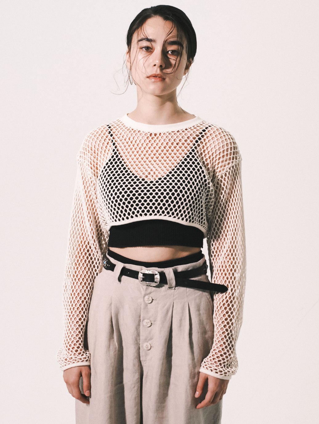 特価商品  Cropped Yoshinari Ami – tops mesh トップス