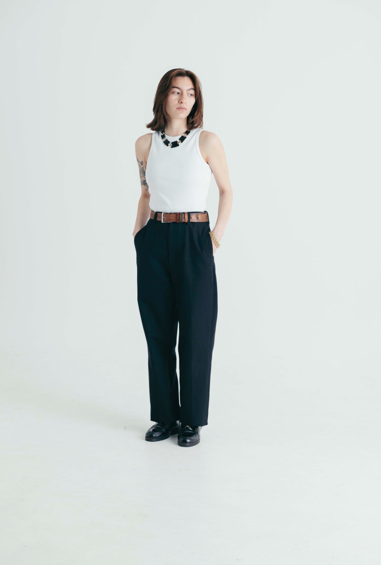 High waist chino