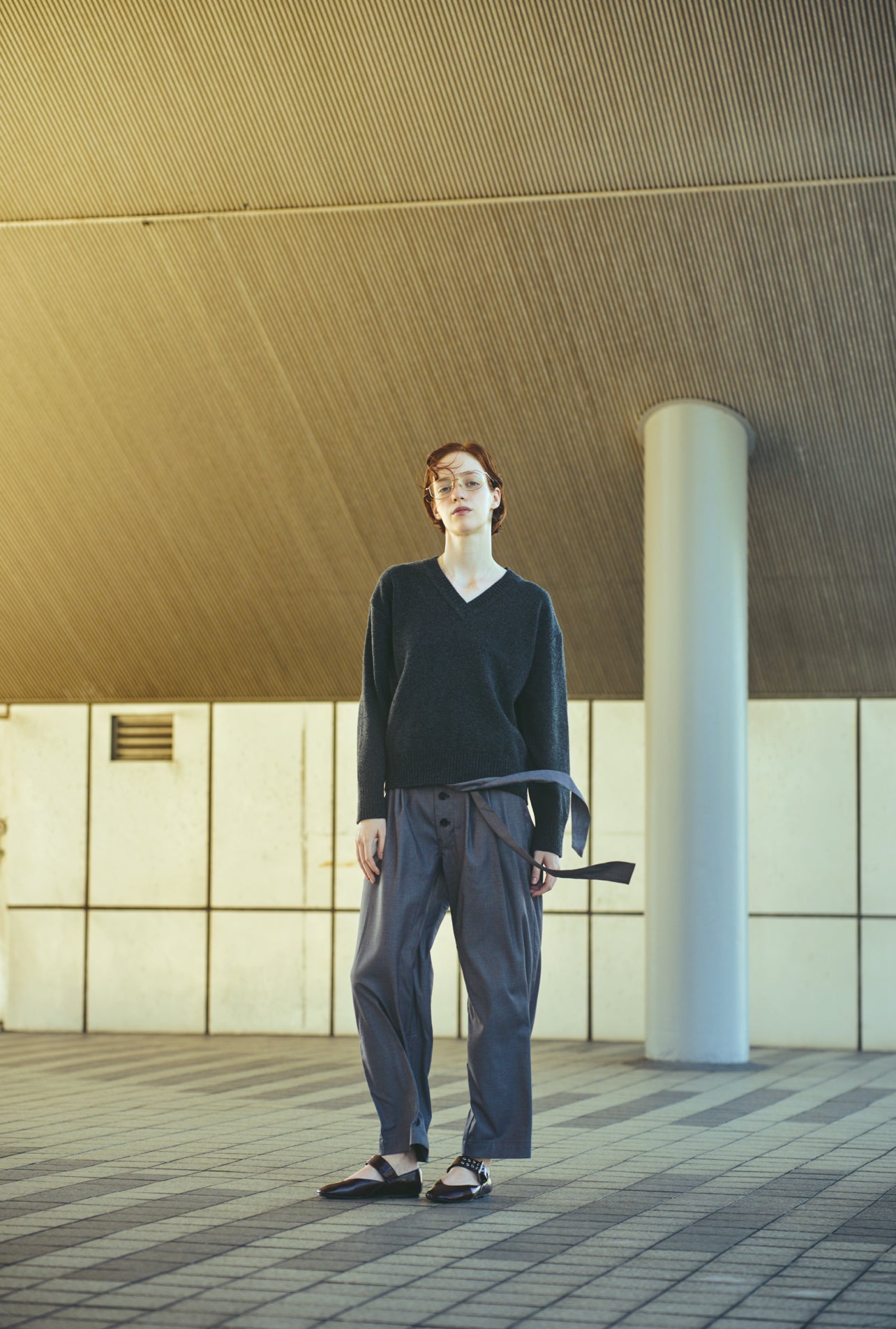 Ribbon Wide Slacks