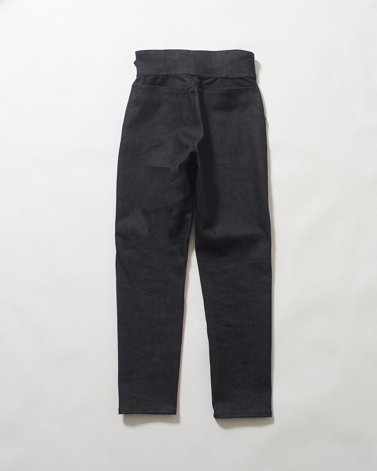 Tapered belt denim pants