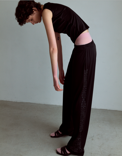 Vignette Satin Trousers