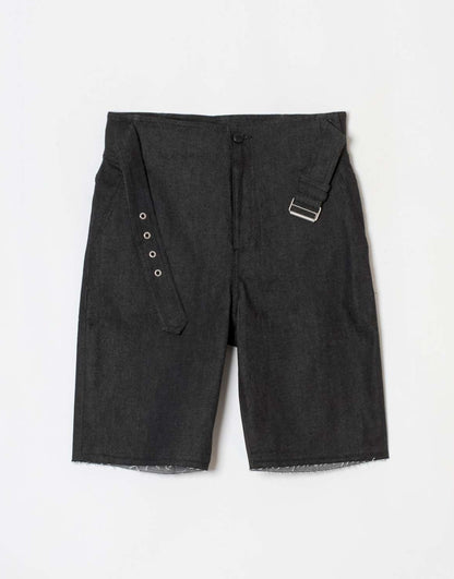 Belt Denim Shorts