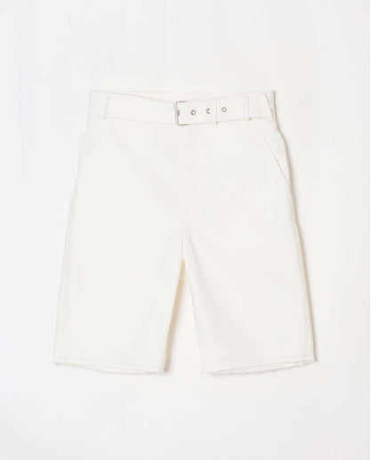Belt Denim Shorts