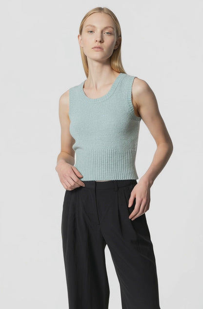 Round Neck Knit Vest